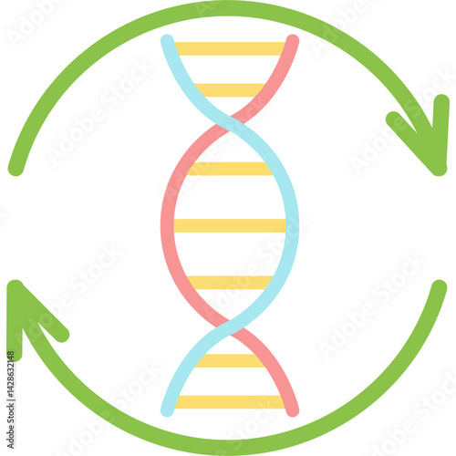Genome Flat Icon