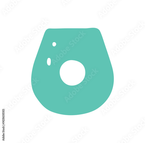 blue plant pot bowl planter