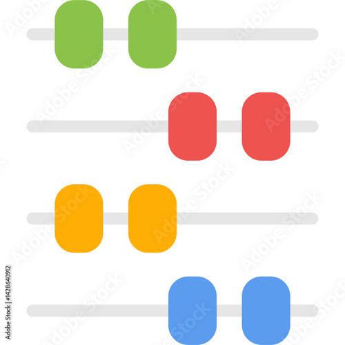 Photography Presets Flat Icon