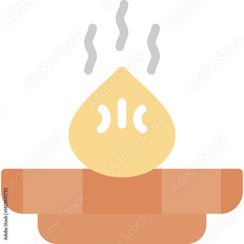 Dumpling Flat Icon