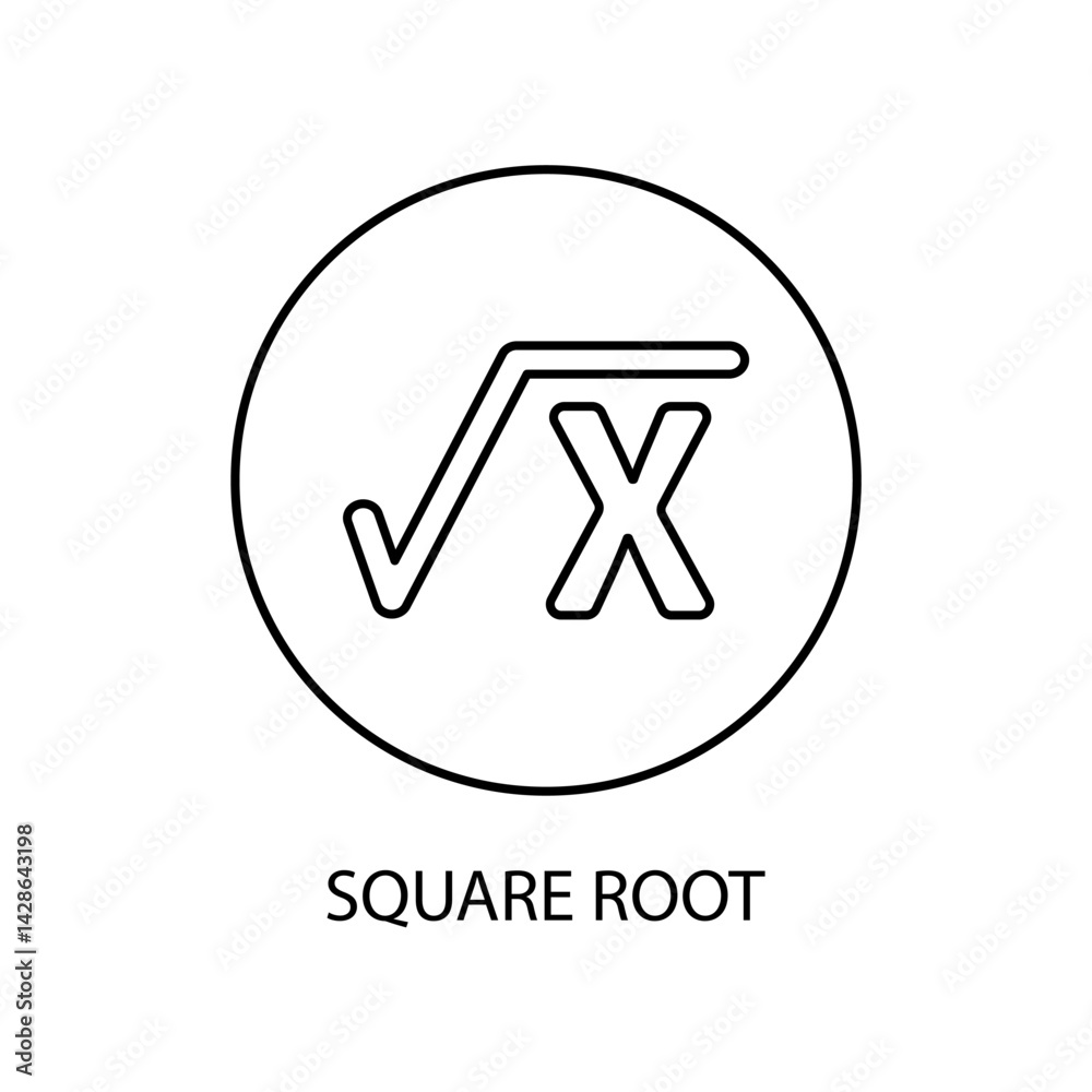 square root icons symbol vector elements for infographic web square root icons symbol vector elements for infographic web