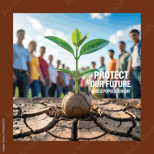 World Population Day Observation Poster Banner