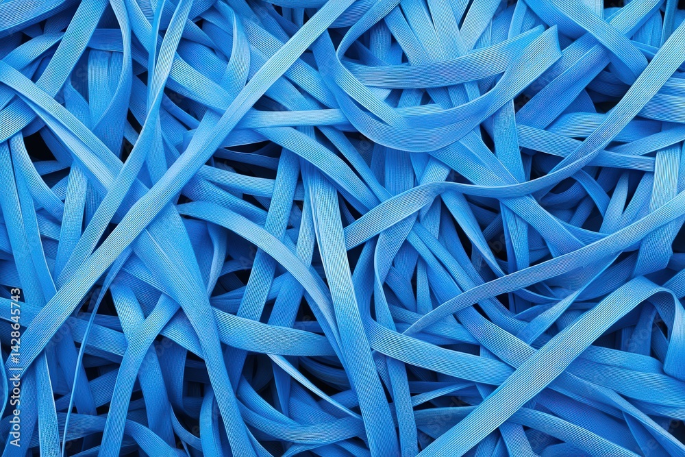 Blue Ribbon Texture Background for Creative Design Projects