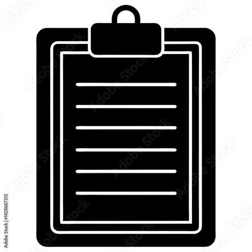 Clipboard icons with checklist, check mark, and check list represent business documents with task completion signs in a vector illustration design