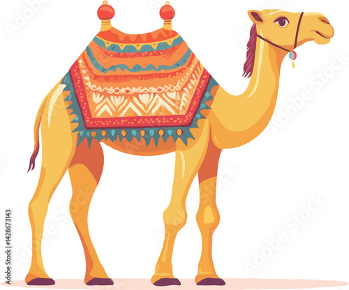 camel in the desert