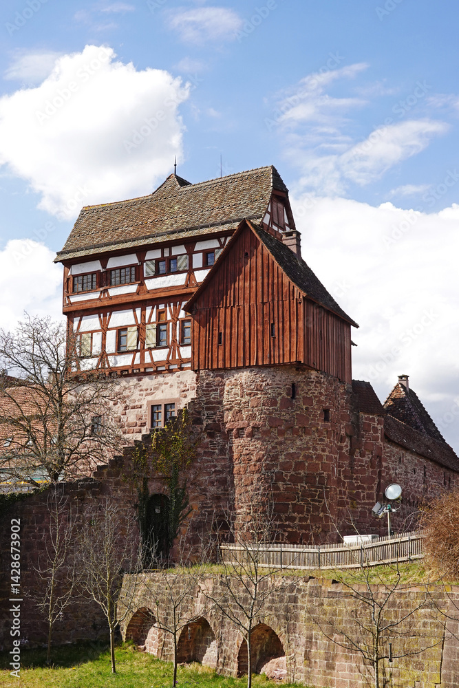 Fototapeta premium Museum in Old castle Altensteig, Germany, Baden Wuerttemberg 