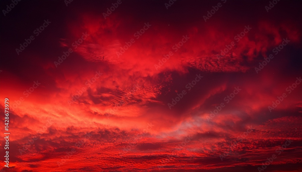 Obraz premium red cloud texture background blurred photo of red sky with clouds photo can be used for galaxy space new year christmas and all celebrations backgrounds