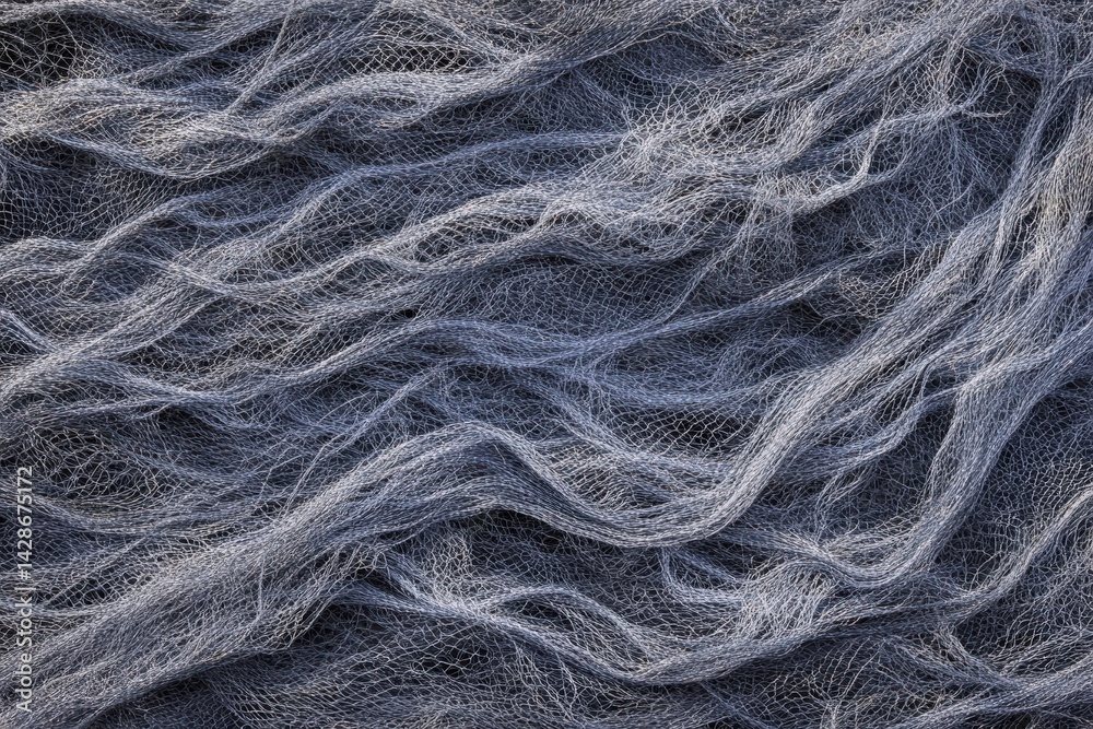 Obraz premium Delicate Gray Silk Textures with Wavy Patterns and Intricate Details