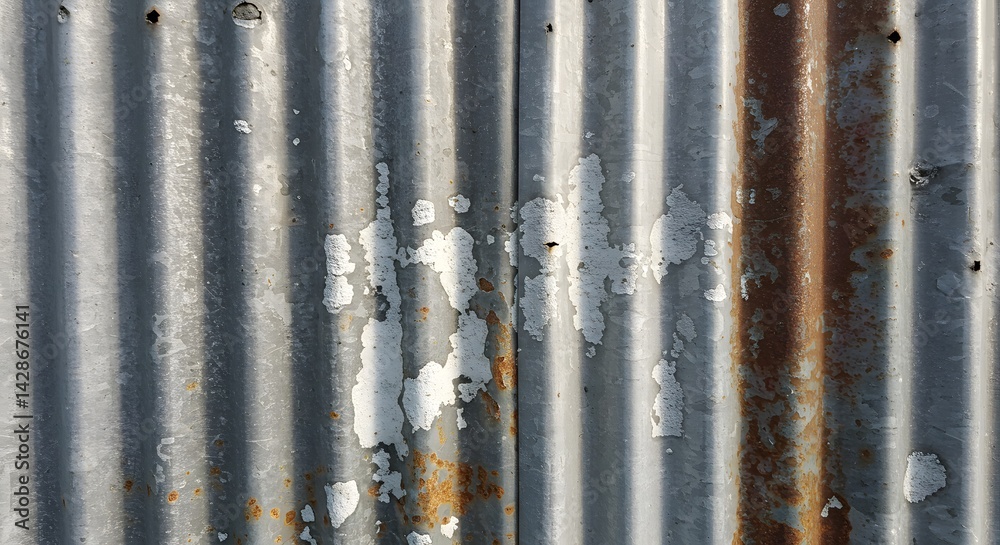 Obraz premium Oxidized Aluminum Siding