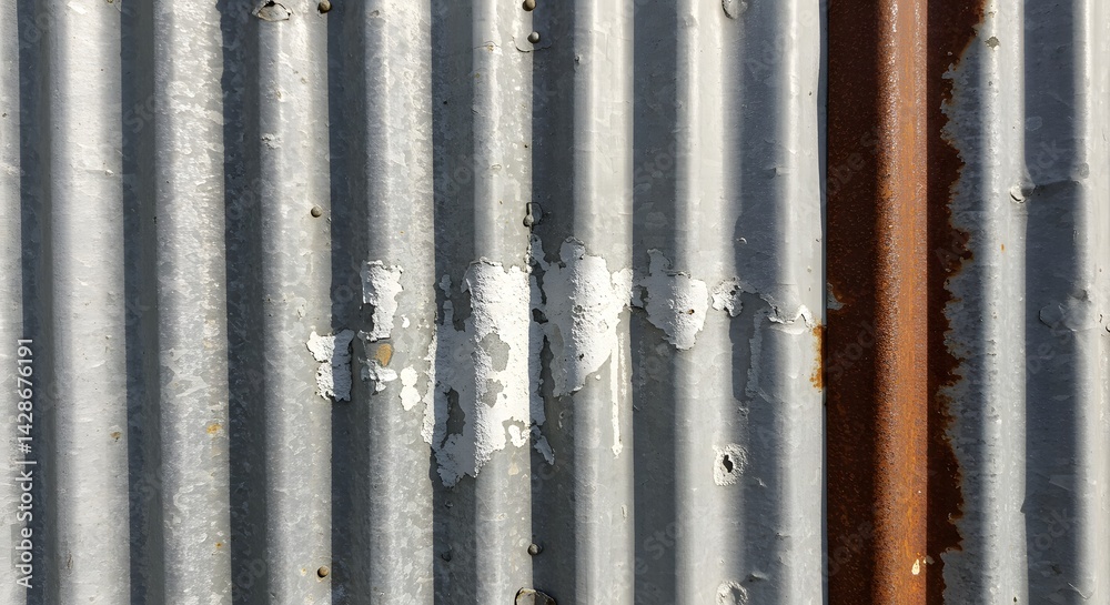 Fototapeta premium Oxidized Aluminum Siding