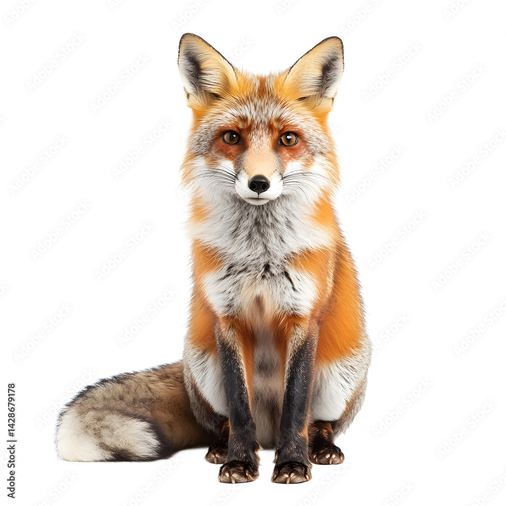 Fototapeta premium A captivating red fox, perfect for wildlife imagery.