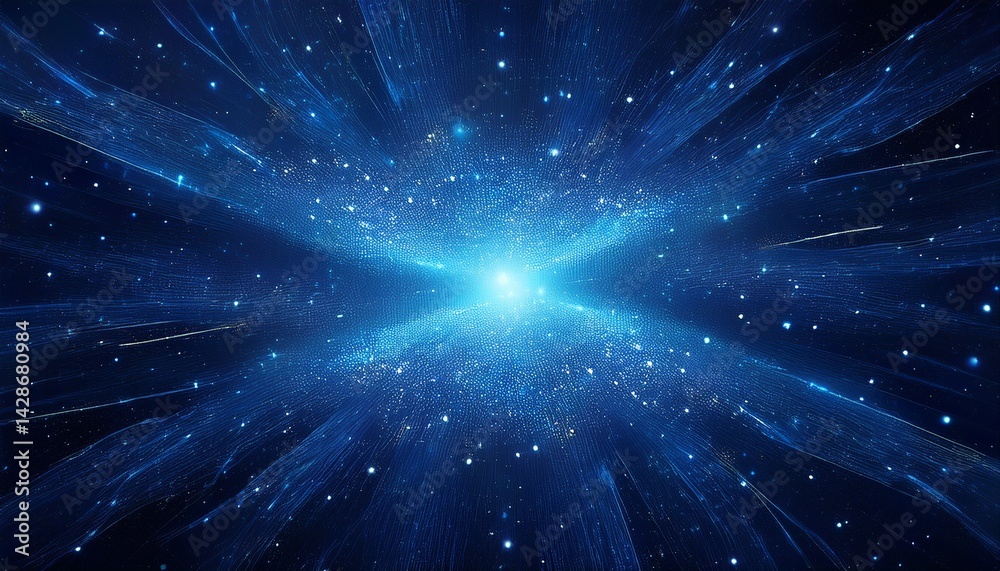abstract blue particle cosmos a digital space galaxy art abstract blue particle cosmos a digital space galaxy art