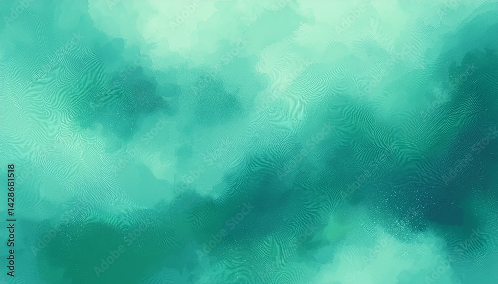 Fototapeta premium abstract watercolor paint texture emerald and blue background