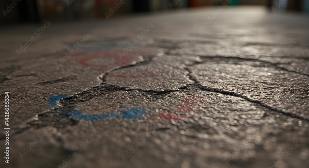 Obraz premium Cracked Asphalt