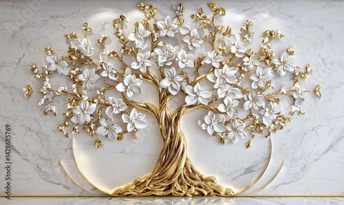 Beautifully crafted mural showcasing enchanting life and nature.