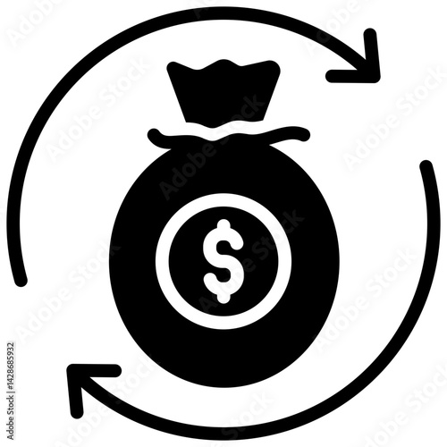 Cost Of Investment glyph icon
