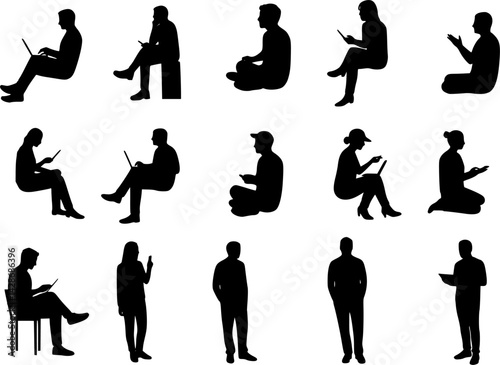 vector set of vector illustration of discussion forum
