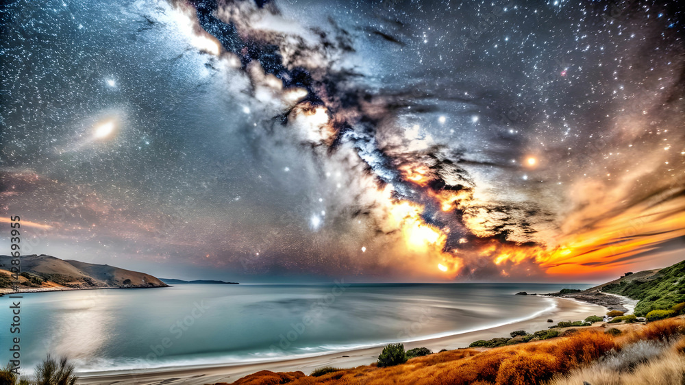 Fototapeta premium Glittering stars