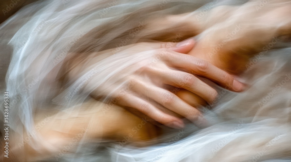 Abstract Embrace: A Study in Motion and Texture Abstract Embrace: A Study in Motion and Texture