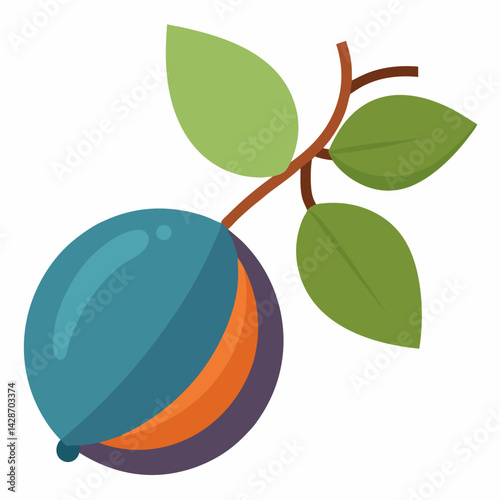 vector illustration of orange fruit