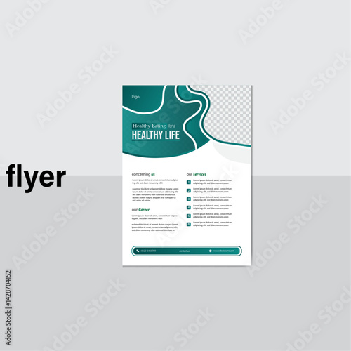 Corporate simple mordent flyer design and unique design 