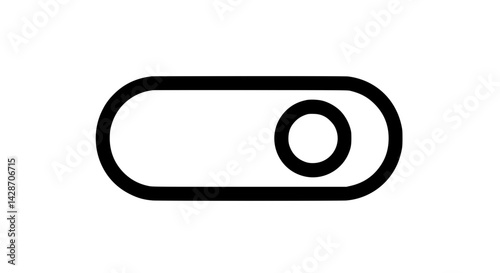 Minimal round toggle switch