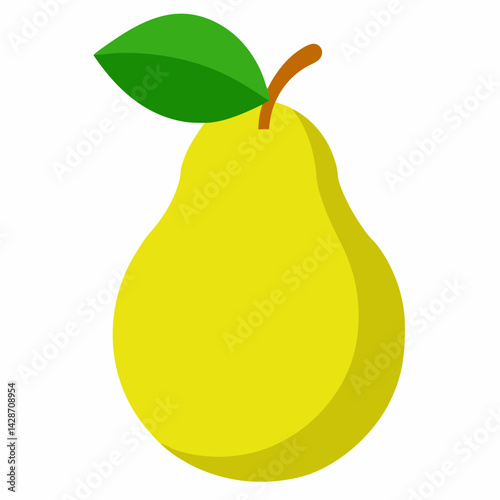 pear on white background