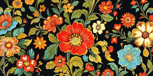 Elegant floral design featuring intricate patterns.