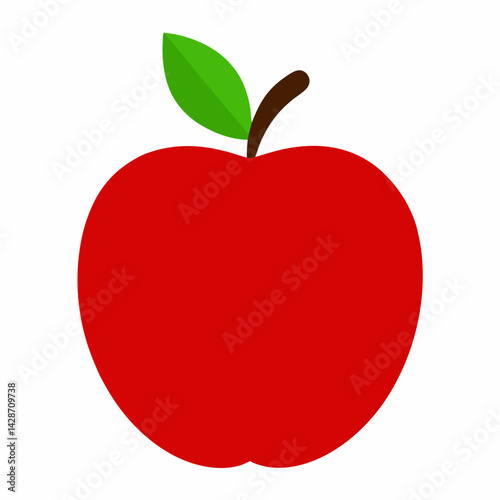 red apple vector illustration
