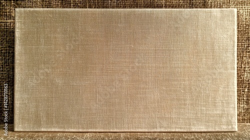 Smooth white cotton canvas artist board designed for painting.