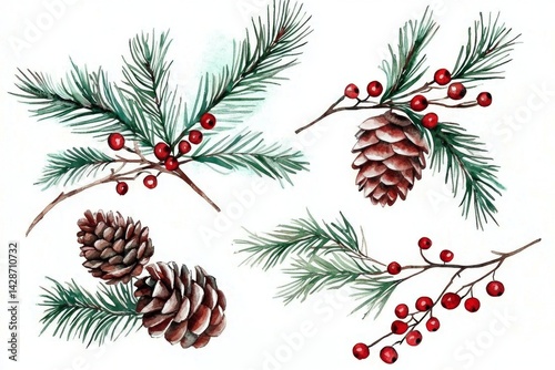 Hand-Painted Ornaments from Nature