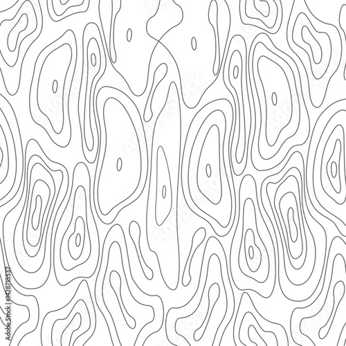 Abstract topographic lines create unique formations with depth and texture