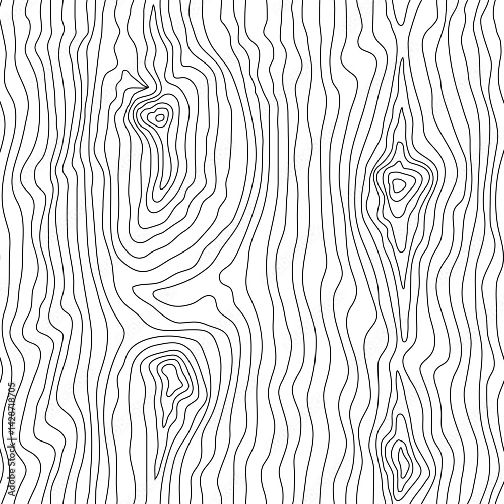 Wood grain pattern Abstract lines form knots  flowing patterns of a cut tree trunk