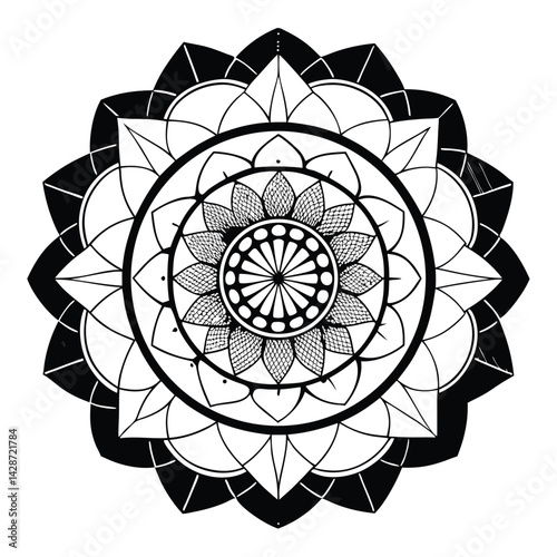 mandala round ornament
