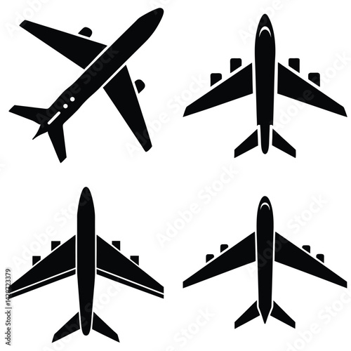 vector illustration of airplane