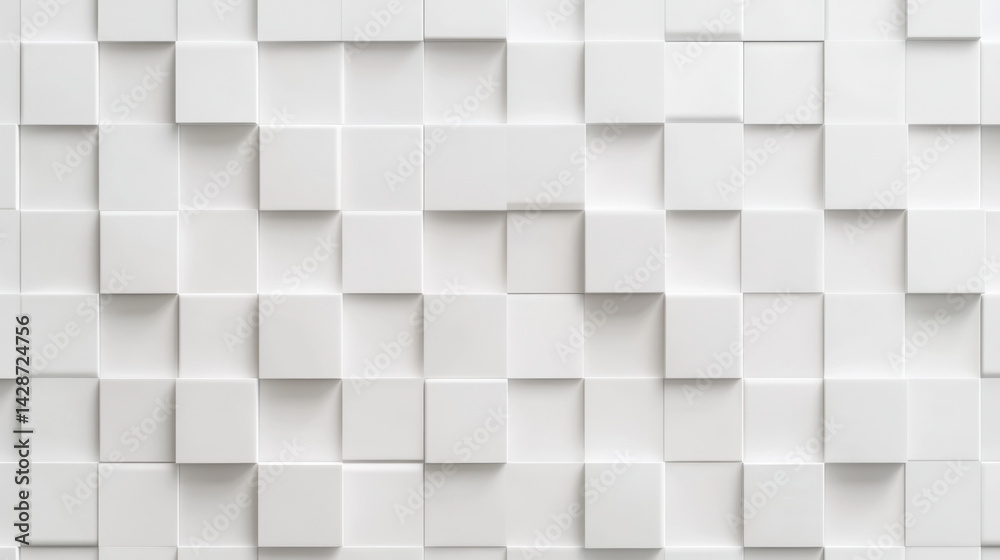 seamless white cuboid wall featuring 3D design with varying cube sizes, creating modern and minimalist aesthetic. This texture is perfect for backgrounds and interior design seamless white cuboid wall featuring 3D design with varying cube sizes, creating modern and minimalist aesthetic. This texture is perfect for backgrounds and interior design