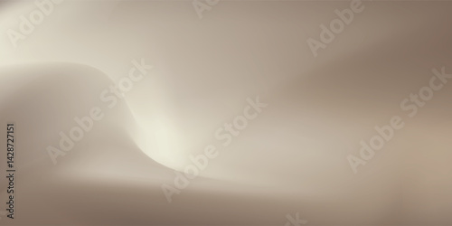 Abstract mocha brown gradient background. Light beige and brown color vector banner. Pastel gradient pattern. Blurred light fuzz colorful bg.