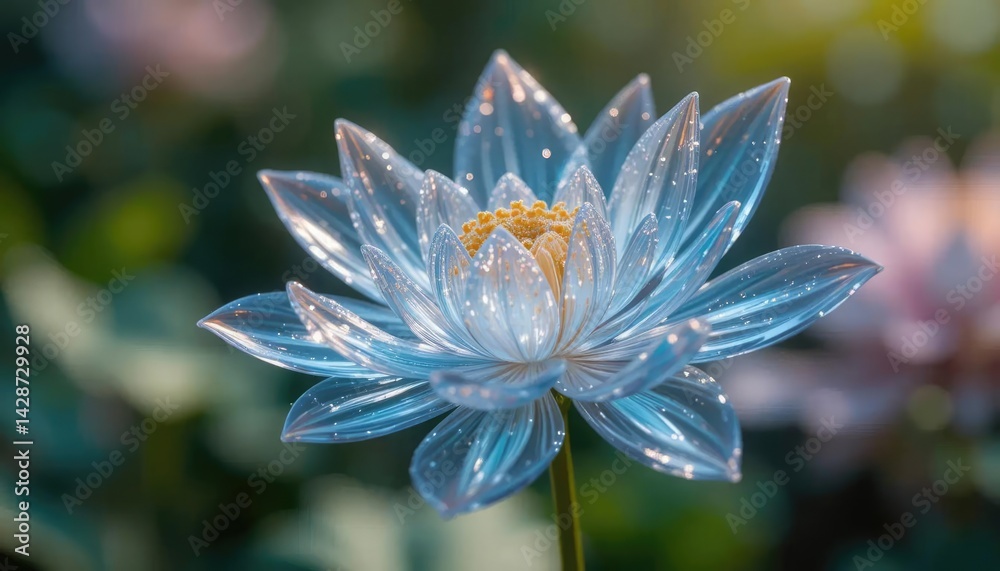 Fototapeta premium blue and white flower