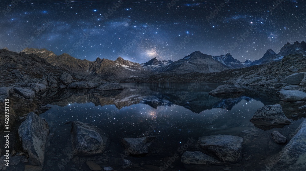 Naklejka premium Celestial Reflection