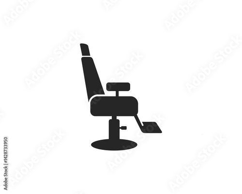 Barber chair icon isolated on white background