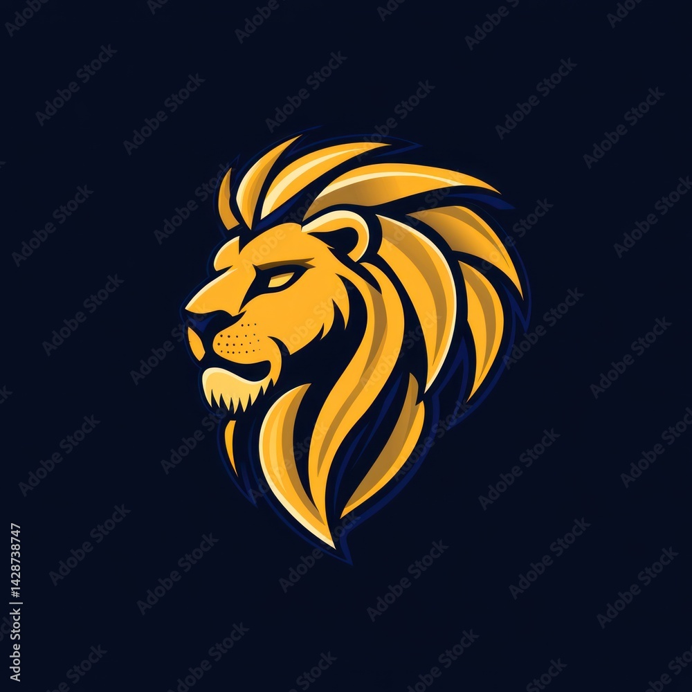 Fototapeta premium Majestic Lion Head