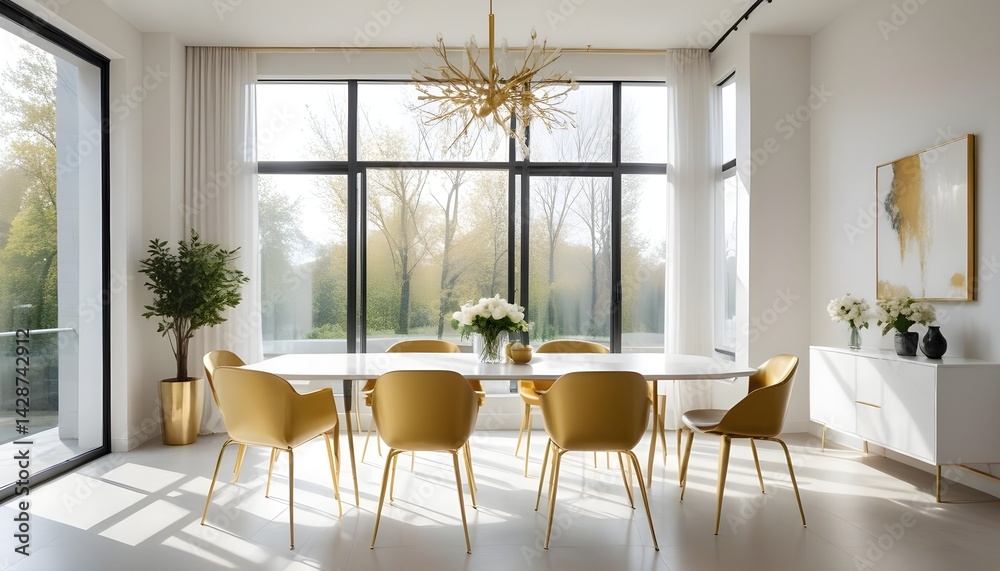 Obraz premium interior modern design room 3d