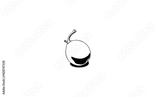 Araza – AI-Created Shiny Small Round Fruit with Prominent Stem