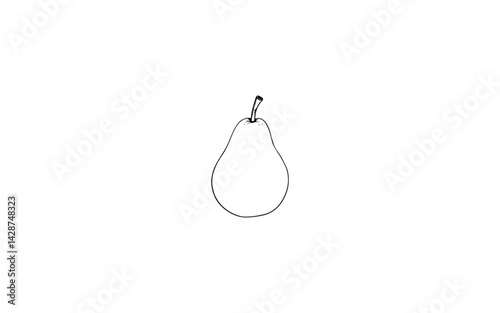 Argentine Pear – AI-Created Classic Smooth Fruit with Defined Stem