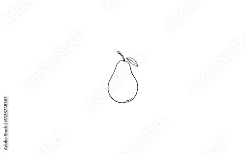 Argentine Pear – AI-Created Classic Smooth Fruit with Defined Stem