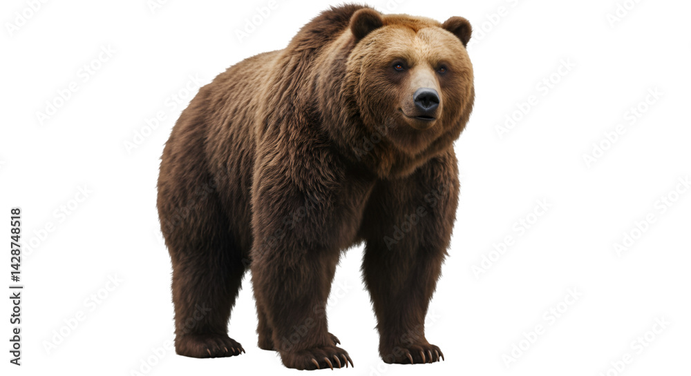 Obraz premium Brown bear standing image