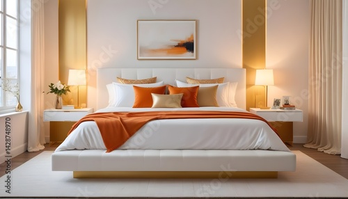 interior modern design room 3d