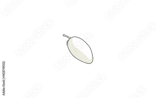 Ataulfo Mango – AI-Detailed Smooth and Curved Fruit with Subtle Contours