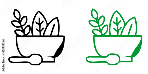 organic food logo with thin line wheat ears