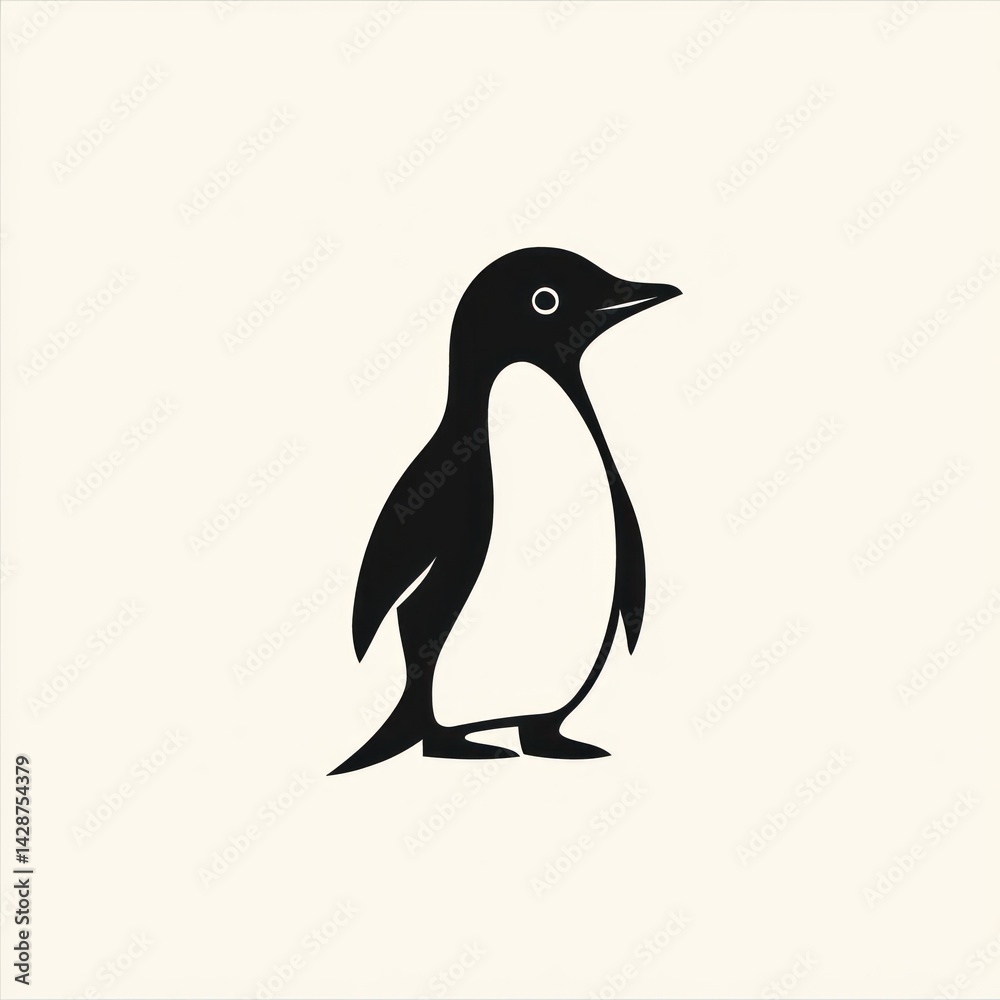 Obraz premium Penguin Silhouette